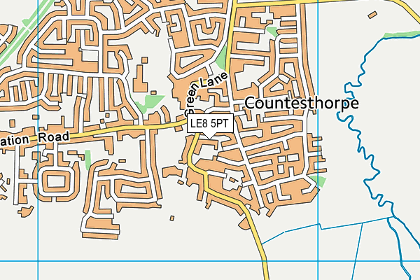 LE8 5PT map - OS VectorMap District (Ordnance Survey)
