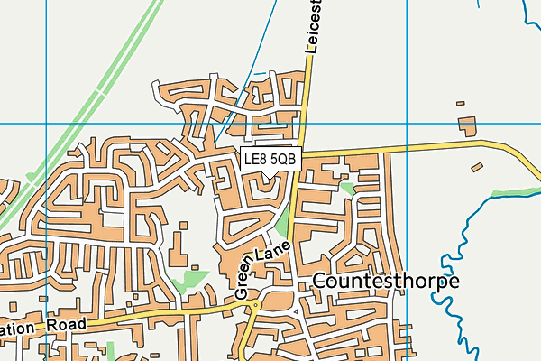 LE8 5QB map - OS VectorMap District (Ordnance Survey)