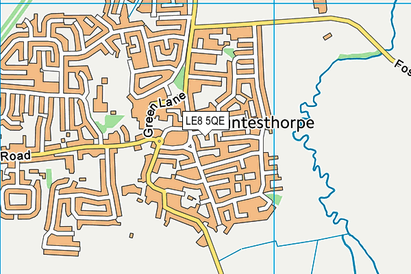 LE8 5QE map - OS VectorMap District (Ordnance Survey)