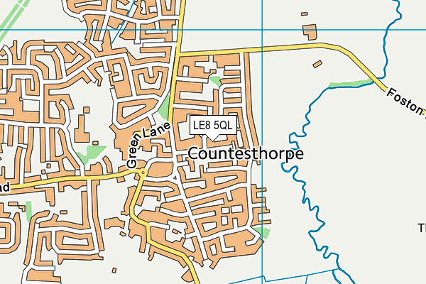 LE8 5QL map - OS VectorMap District (Ordnance Survey)