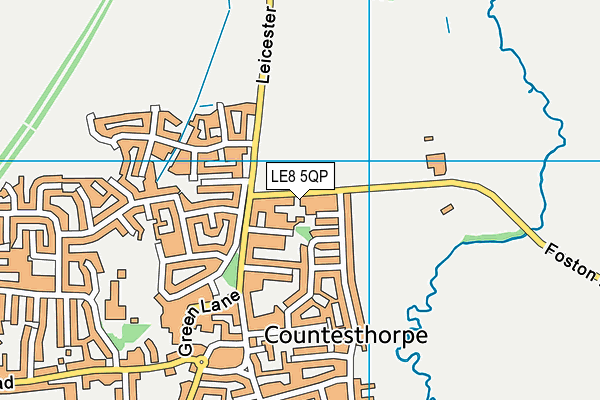 LE8 5QP map - OS VectorMap District (Ordnance Survey)