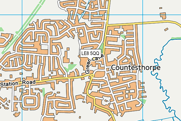 LE8 5QQ map - OS VectorMap District (Ordnance Survey)