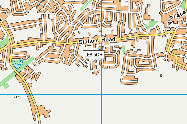 LE8 5QR map - OS VectorMap District (Ordnance Survey)