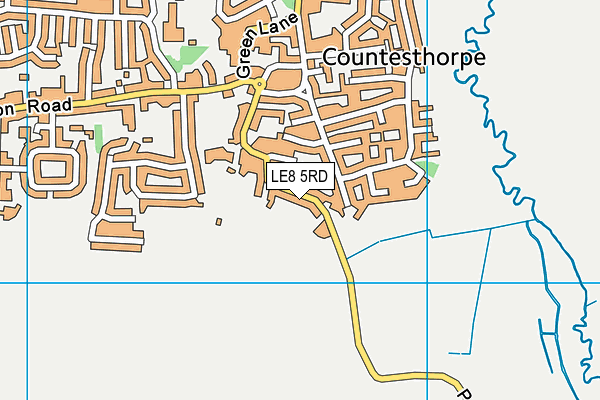 LE8 5RD map - OS VectorMap District (Ordnance Survey)