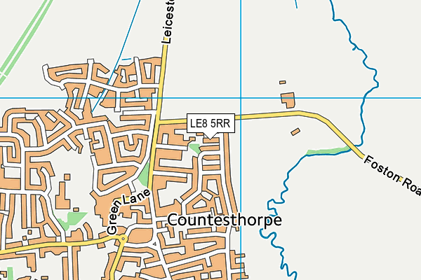 LE8 5RR map - OS VectorMap District (Ordnance Survey)