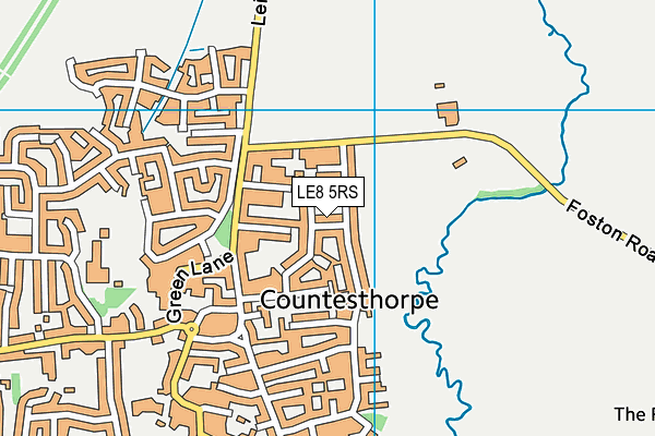 LE8 5RS map - OS VectorMap District (Ordnance Survey)