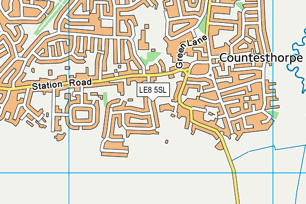 LE8 5SL map - OS VectorMap District (Ordnance Survey)