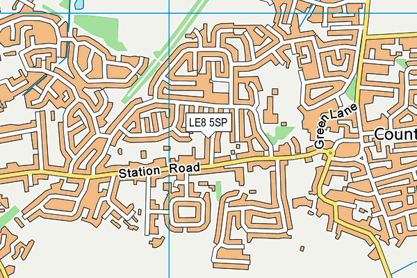 LE8 5SP map - OS VectorMap District (Ordnance Survey)