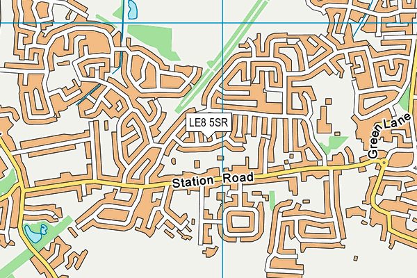 LE8 5SR map - OS VectorMap District (Ordnance Survey)