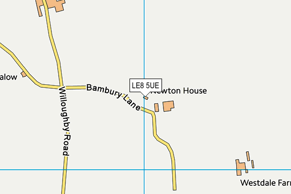 LE8 5UE map - OS VectorMap District (Ordnance Survey)