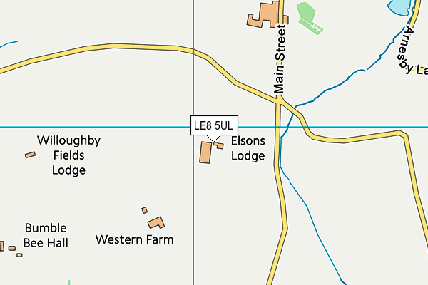 LE8 5UL map - OS VectorMap District (Ordnance Survey)