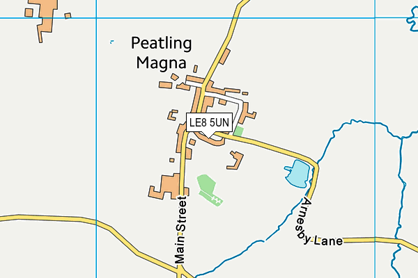 LE8 5UN map - OS VectorMap District (Ordnance Survey)