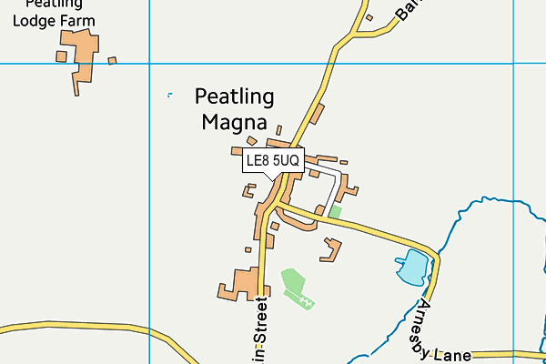 LE8 5UQ map - OS VectorMap District (Ordnance Survey)
