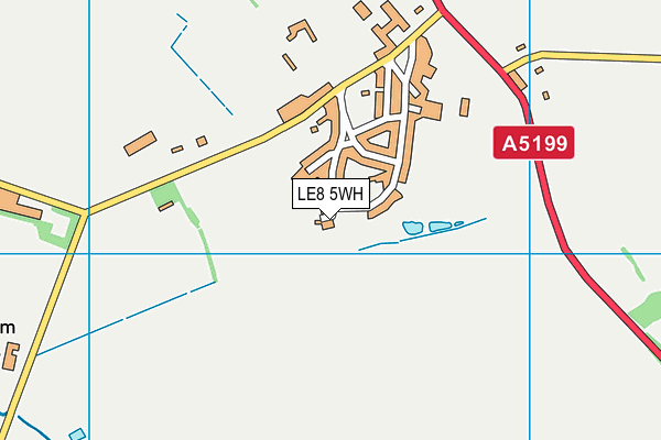 LE8 5WH map - OS VectorMap District (Ordnance Survey)
