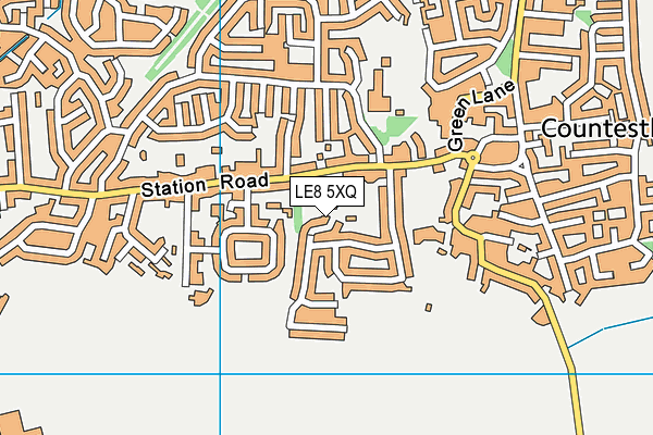 LE8 5XQ map - OS VectorMap District (Ordnance Survey)