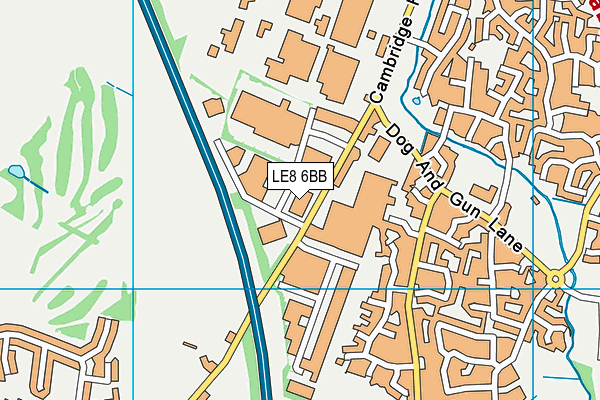 LE8 6BB map - OS VectorMap District (Ordnance Survey)