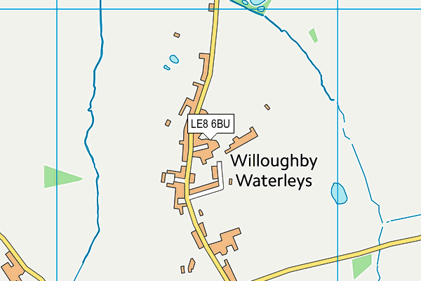 LE8 6BU map - OS VectorMap District (Ordnance Survey)