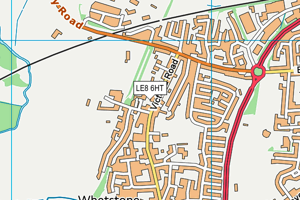 LE8 6HT map - OS VectorMap District (Ordnance Survey)