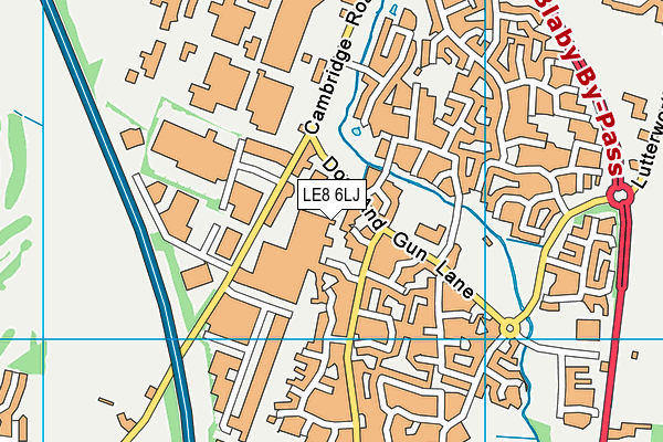 LE8 6LJ map - OS VectorMap District (Ordnance Survey)