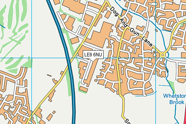 LE8 6NU map - OS VectorMap District (Ordnance Survey)