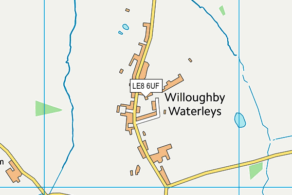 LE8 6UF map - OS VectorMap District (Ordnance Survey)