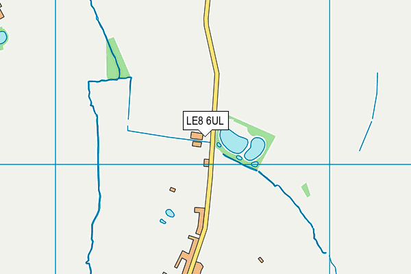 LE8 6UL map - OS VectorMap District (Ordnance Survey)