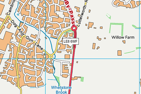 LE8 6WF map - OS VectorMap District (Ordnance Survey)
