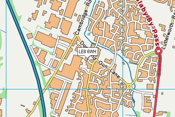 LE8 6WH map - OS VectorMap District (Ordnance Survey)