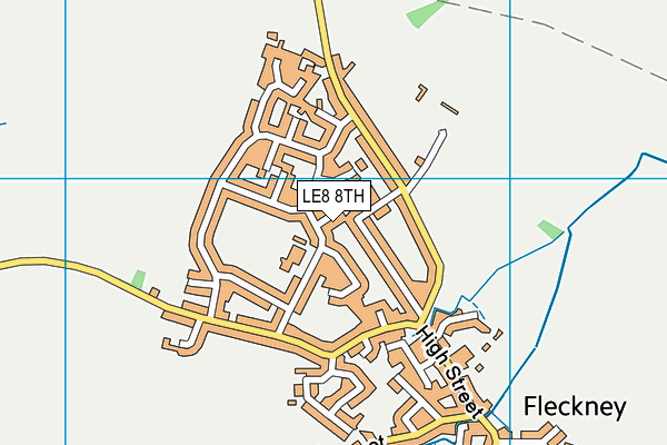 LE8 8TH map - OS VectorMap District (Ordnance Survey)