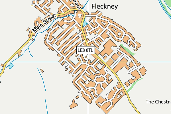 LE8 8TL map - OS VectorMap District (Ordnance Survey)