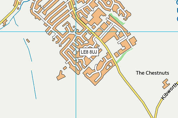 LE8 8UJ map - OS VectorMap District (Ordnance Survey)