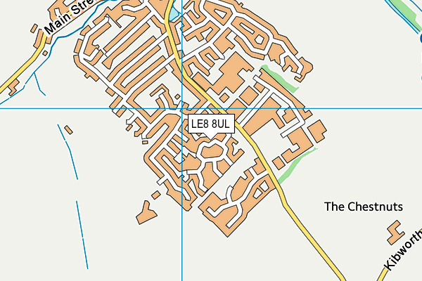 LE8 8UL map - OS VectorMap District (Ordnance Survey)