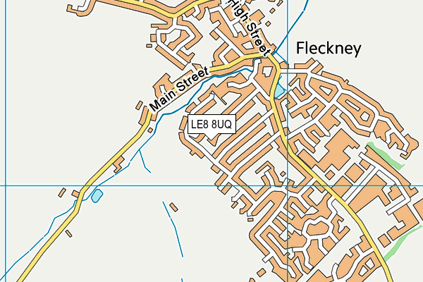 LE8 8UQ map - OS VectorMap District (Ordnance Survey)