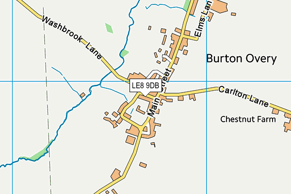 LE8 9DB map - OS VectorMap District (Ordnance Survey)