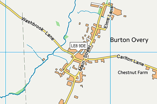 LE8 9DE map - OS VectorMap District (Ordnance Survey)