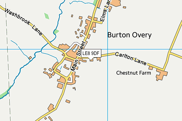 LE8 9DF map - OS VectorMap District (Ordnance Survey)
