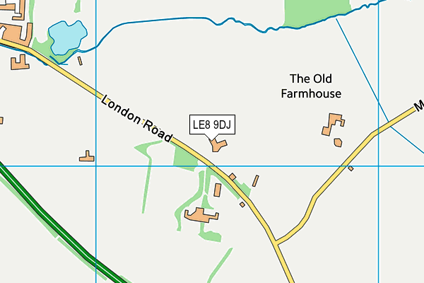 Stoneygate School map (LE8 9DJ) - OS VectorMap District (Ordnance Survey)