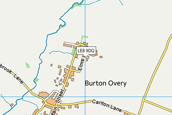 LE8 9DQ map - OS VectorMap District (Ordnance Survey)