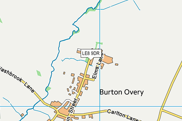 LE8 9DR map - OS VectorMap District (Ordnance Survey)
