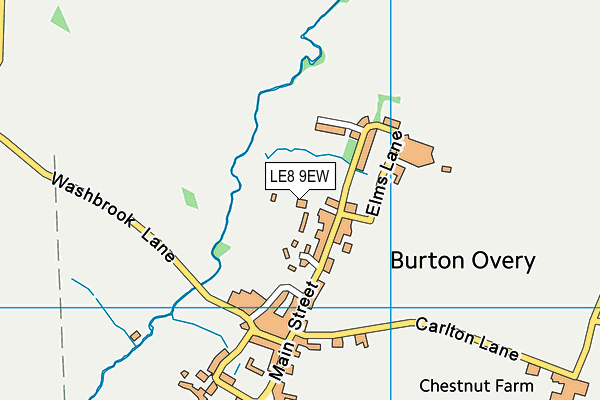 LE8 9EW map - OS VectorMap District (Ordnance Survey)