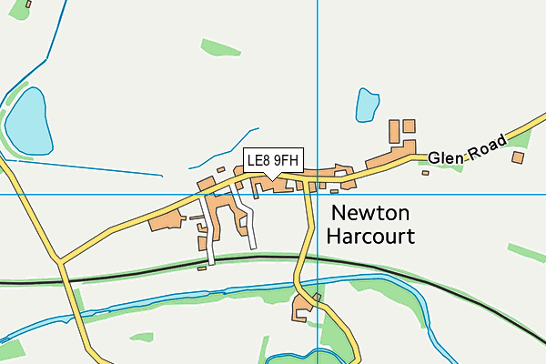 LE8 9FH map - OS VectorMap District (Ordnance Survey)