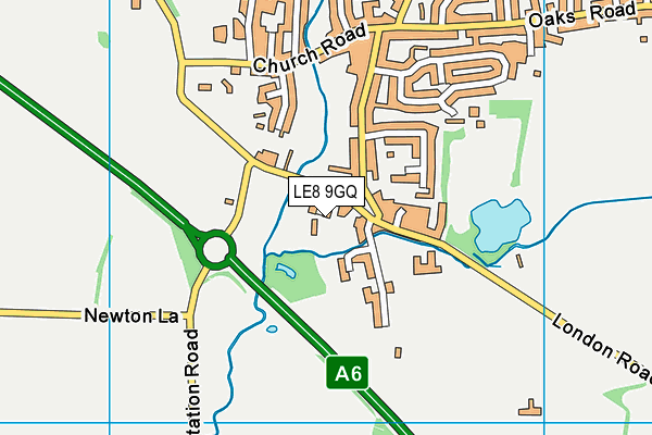 LE8 9GQ map - OS VectorMap District (Ordnance Survey)