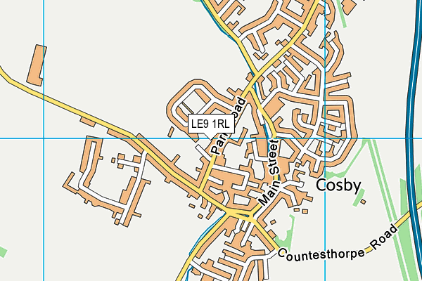 LE9 1RL map - OS VectorMap District (Ordnance Survey)