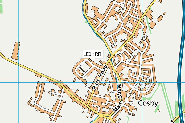LE9 1RR map - OS VectorMap District (Ordnance Survey)