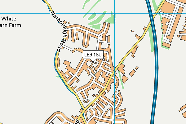 LE9 1SU map - OS VectorMap District (Ordnance Survey)