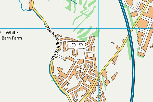 LE9 1SY map - OS VectorMap District (Ordnance Survey)