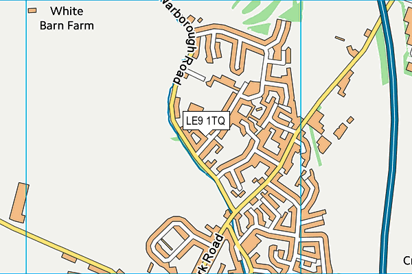 LE9 1TQ map - OS VectorMap District (Ordnance Survey)