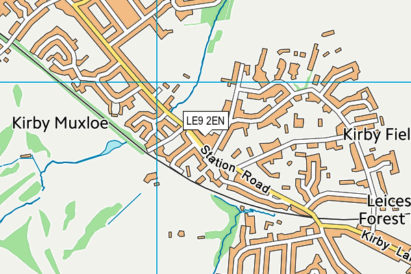 Kirby Muxloe Recreation Ground map (LE9 2EN) - OS VectorMap District (Ordnance Survey)