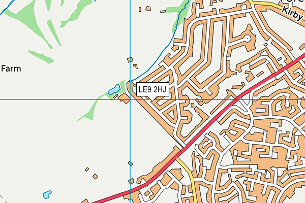 LE9 2HJ map - OS VectorMap District (Ordnance Survey)