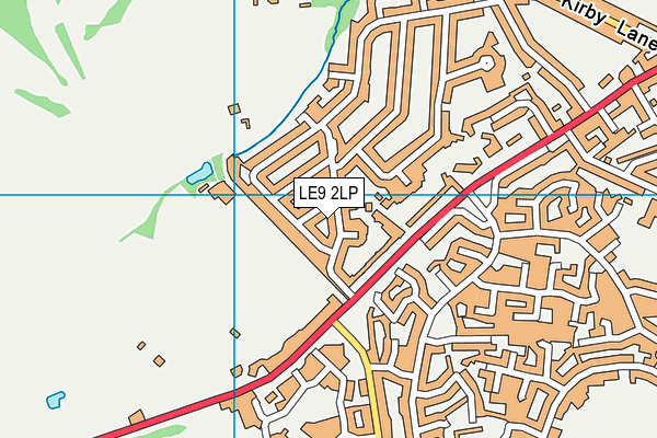 LE9 2LP map - OS VectorMap District (Ordnance Survey)